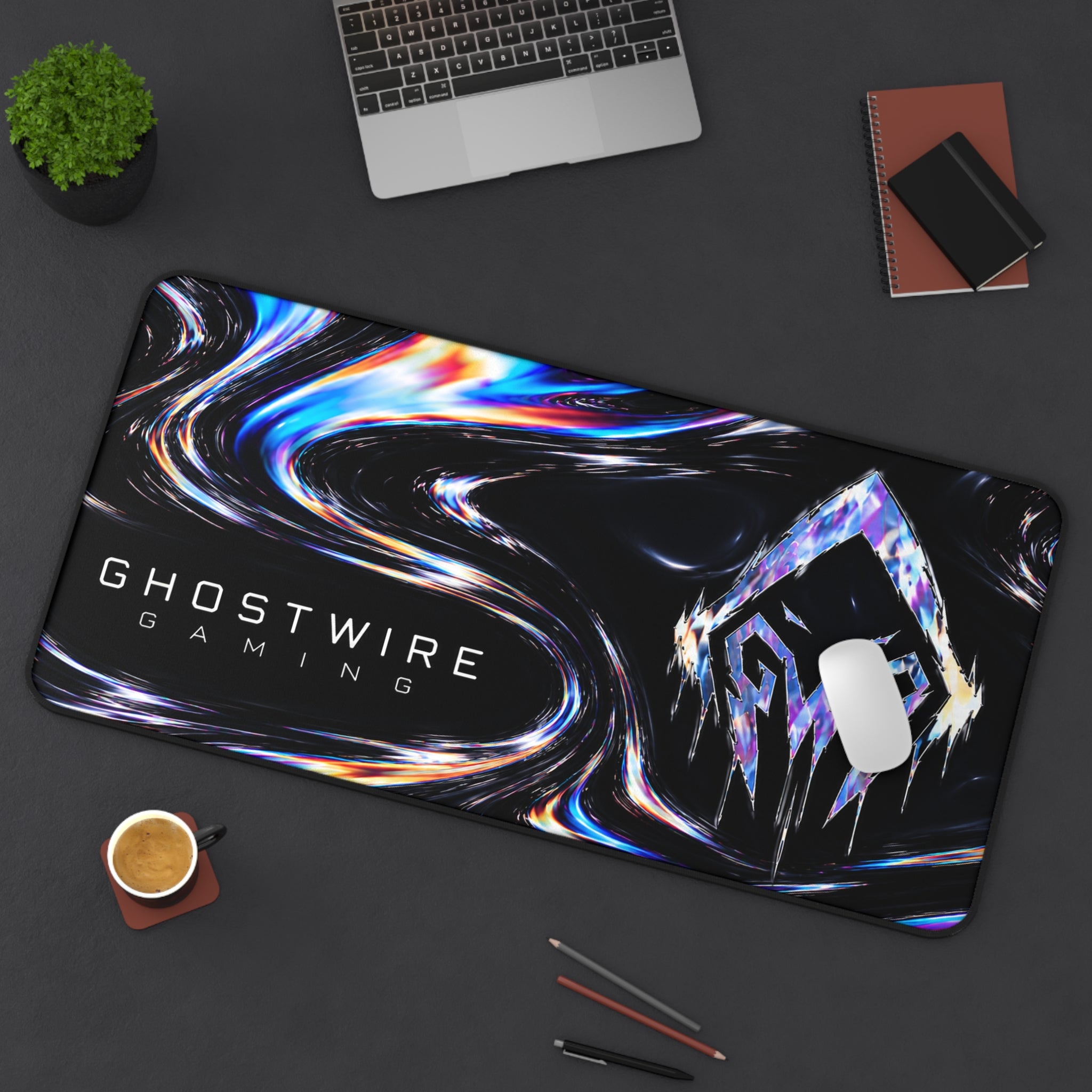 GhostWire Gaming Chrome Blood Desk Mat
