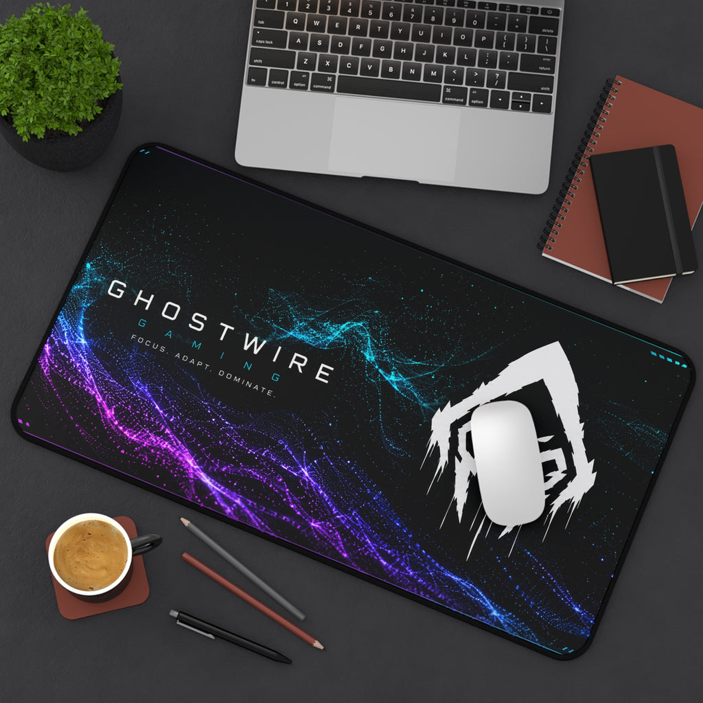 GhostWire Gaming Neon Wave Desk Mat