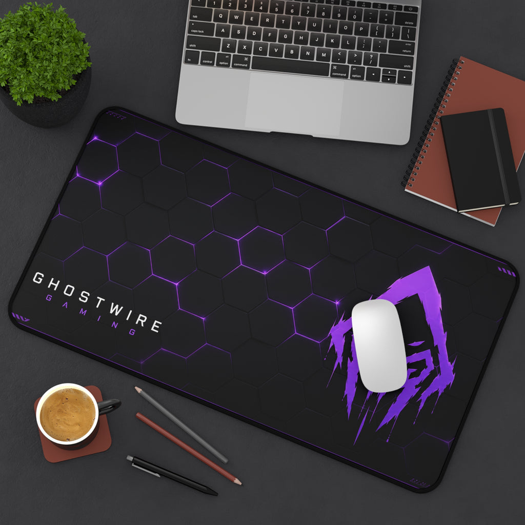 Ghostwire Gaming Purple Hex Desk Mat