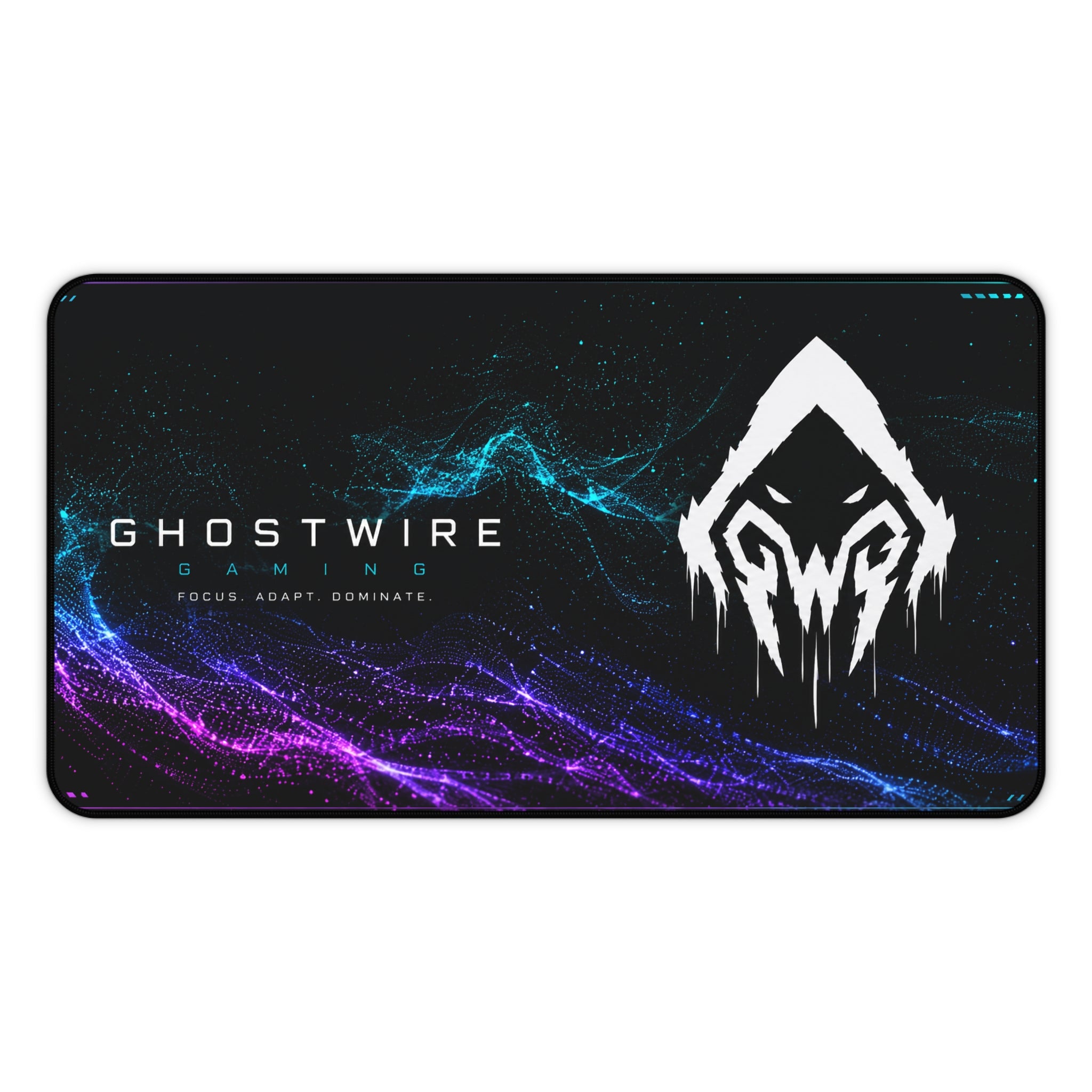 GhostWire Gaming Neon Wave Desk Mat