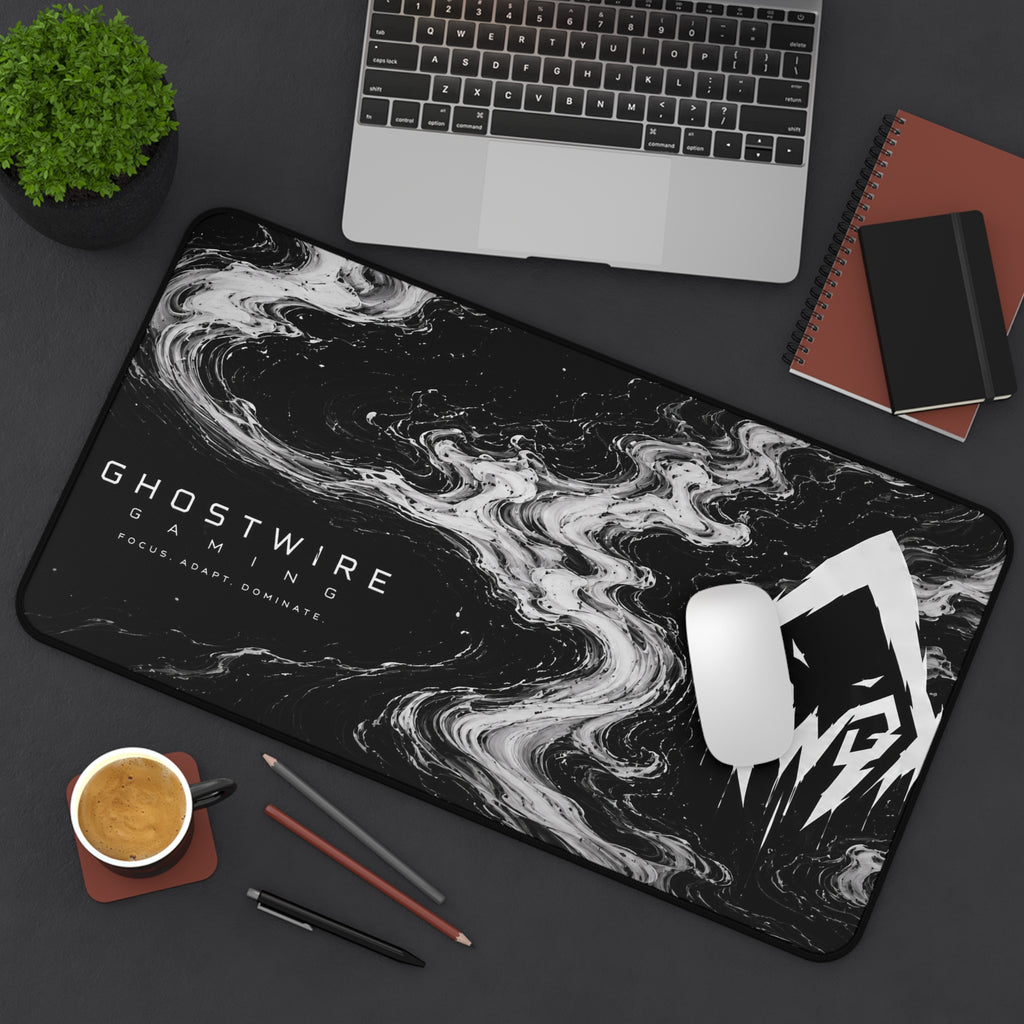 Ghostwire Gaming White Fog Desk Mat