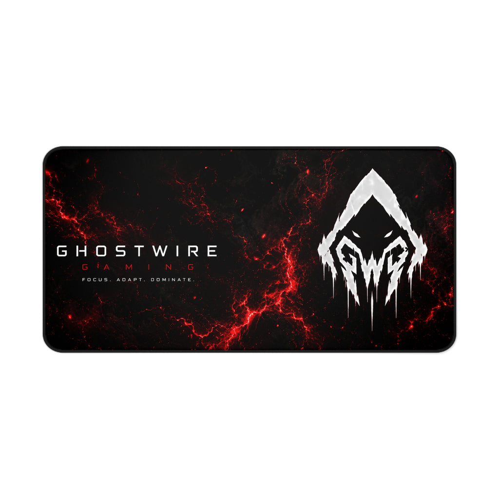 Ghostwire Gaming Red Lightning Desk Mat