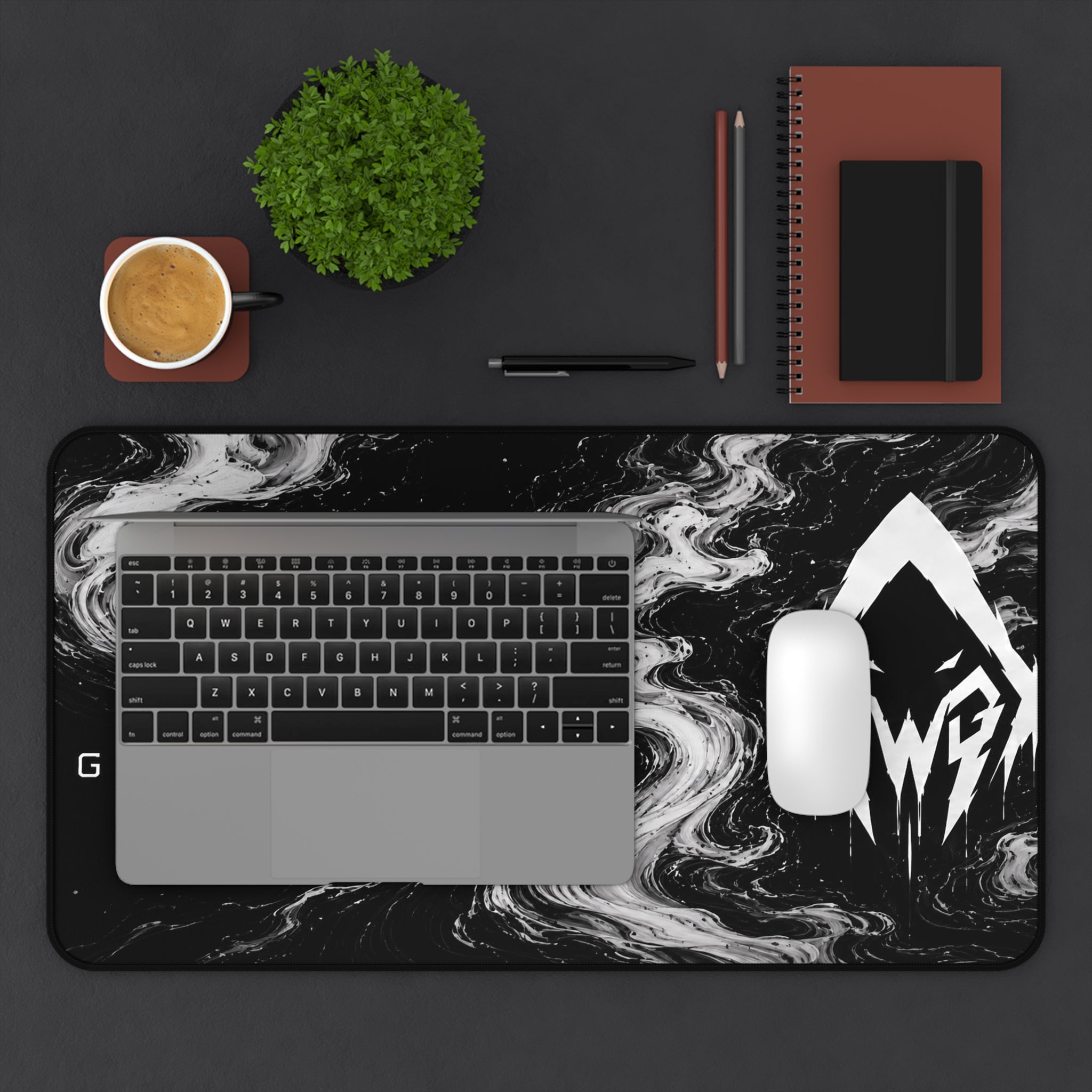 Ghostwire Gaming White Fog Desk Mat