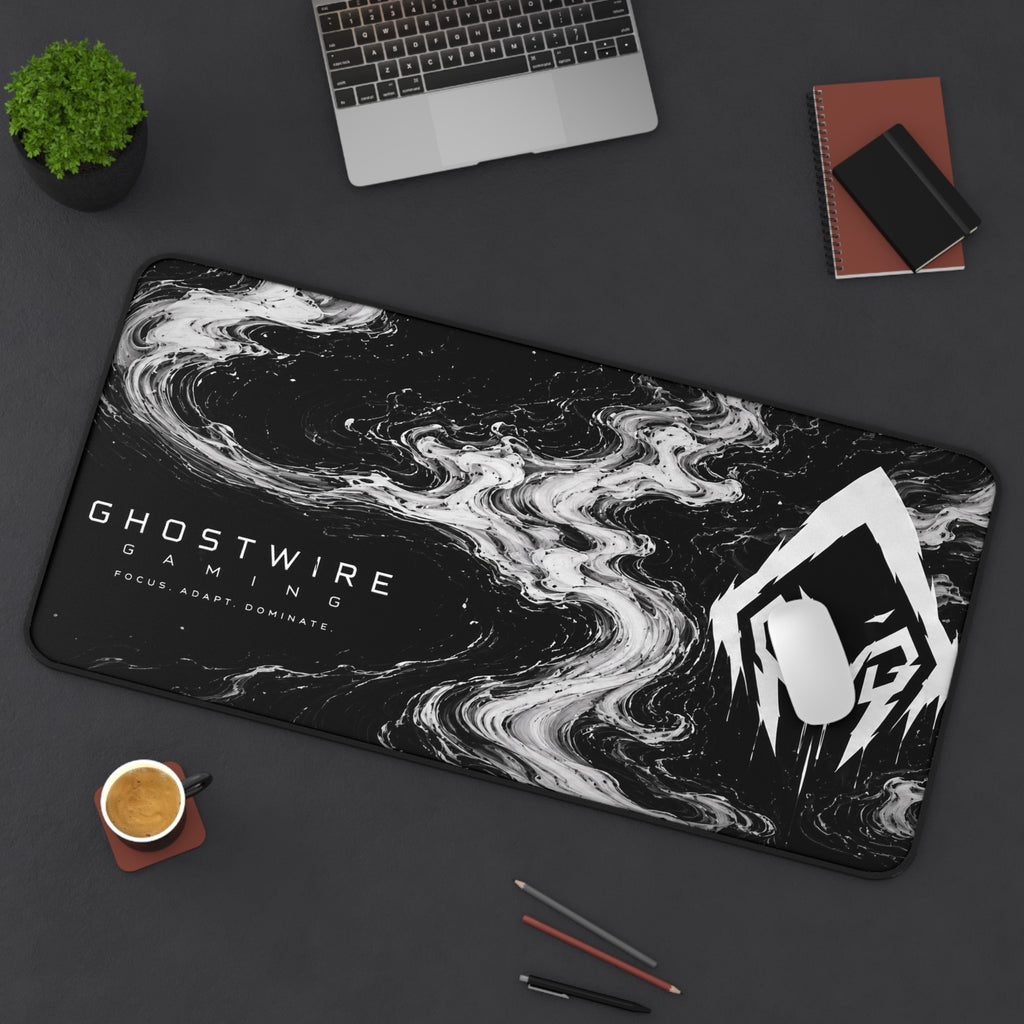 Ghostwire Gaming White Fog Desk Mat